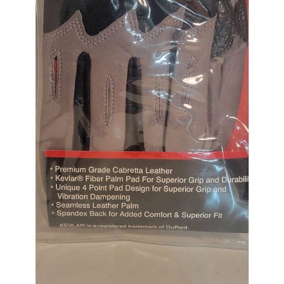 Worth Dupont Kevlar Brand Adult Gray Black Baseball Battling Gloves Large NWT - Picture 4 of 4